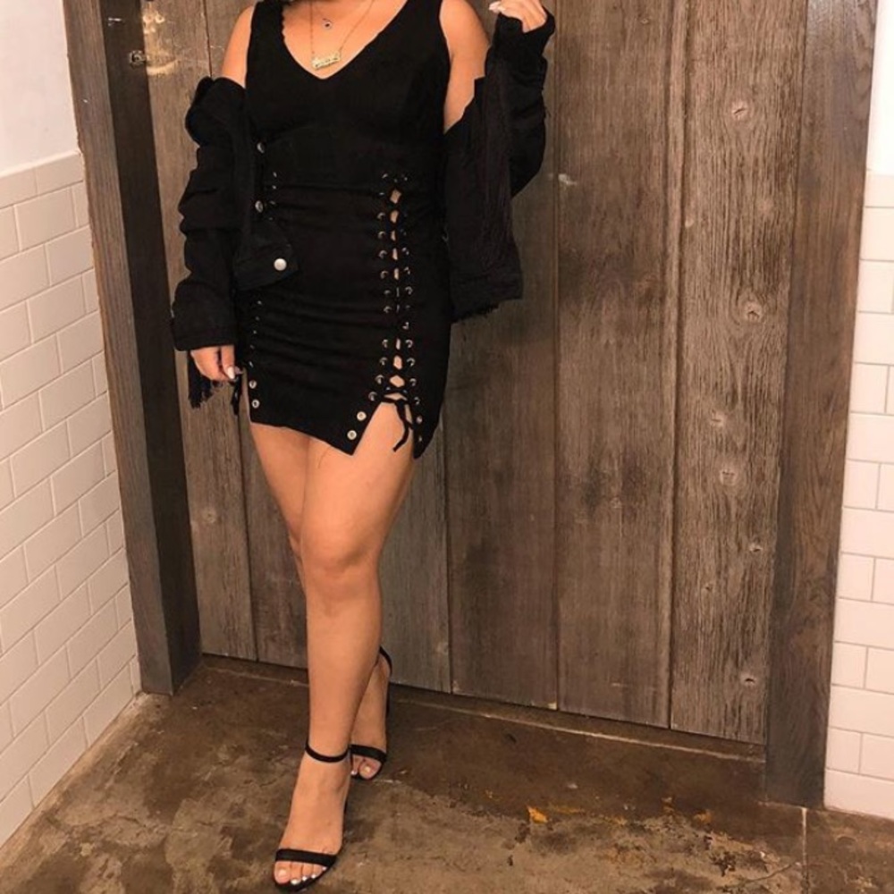 Laced up dress